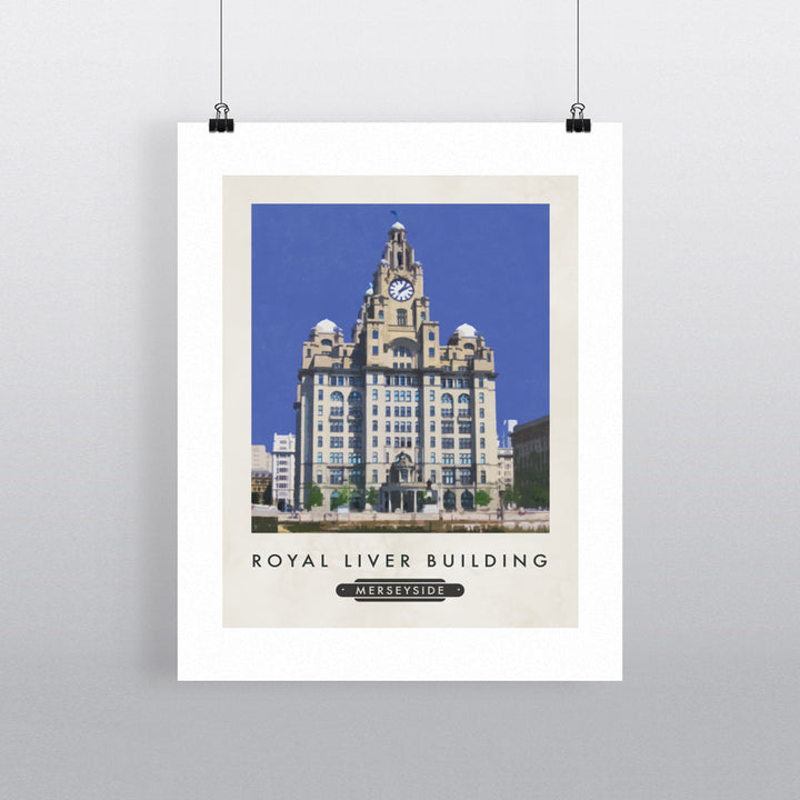 The Liver Building, Liverpool 90x120cm Fine Art Print