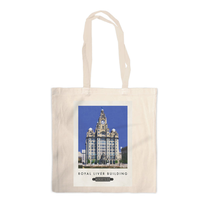 The Liver Building, Liverpool Canvas Tote Bag