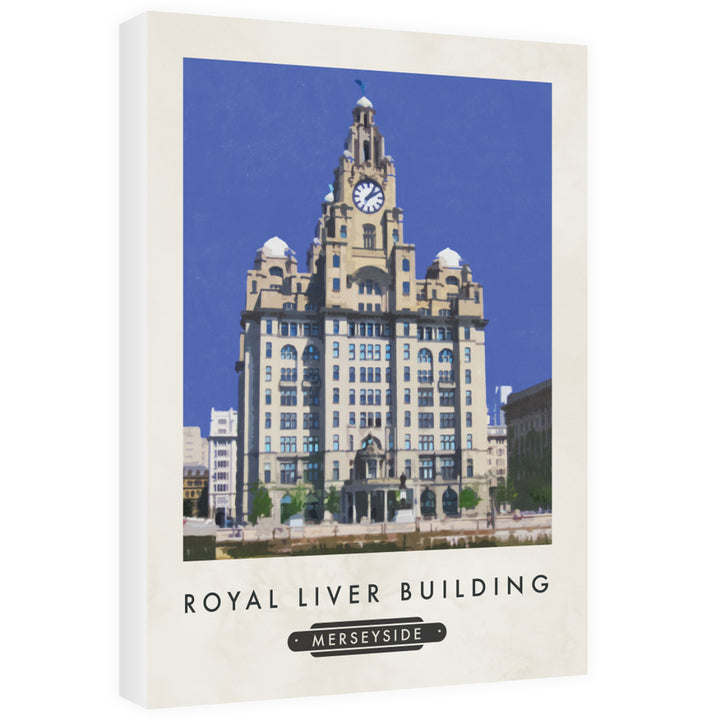 The Liver Building, Liverpool 60cm x 80cm Canvas