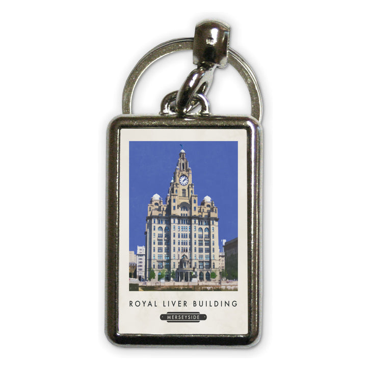 The Liver Building, Liverpool Metal Keyring