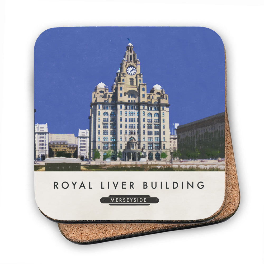 The Liver Building, Liverpool MDF Coaster