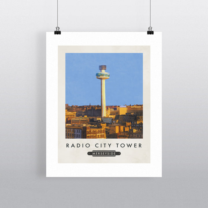 The Radio City Tower, Liverpool 90x120cm Fine Art Print