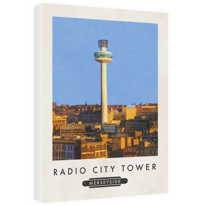 The Radio City Tower, Liverpool 60cm x 80cm Canvas