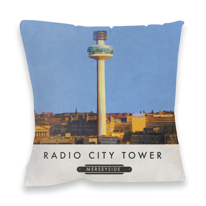 The Radio City Tower, Liverpool Fibre Filled Cushion