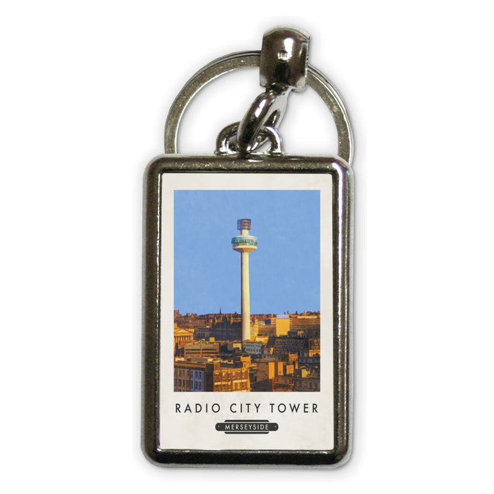 The Radio City Tower, Liverpool Metal Keyring