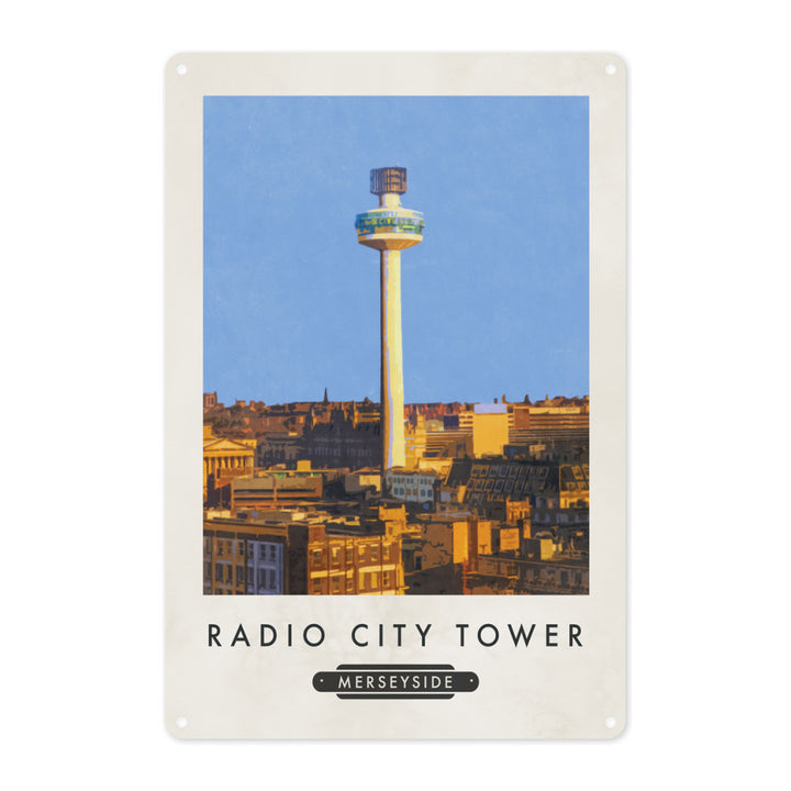 The Radio City Tower, Liverpool Metal Sign