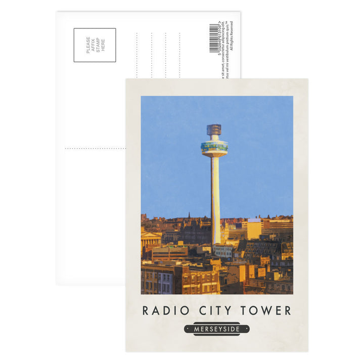 The Radio City Tower, Liverpool Postcard Pack