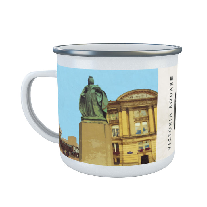 Victoria Square, Birmingham Enamel Mug