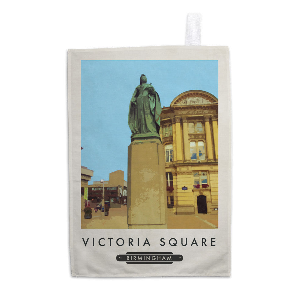 Victoria Square, Birmingham Tea Towel