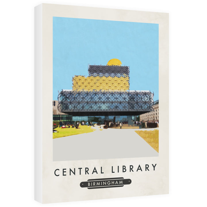 Birmingham Library 60cm x 80cm Canvas