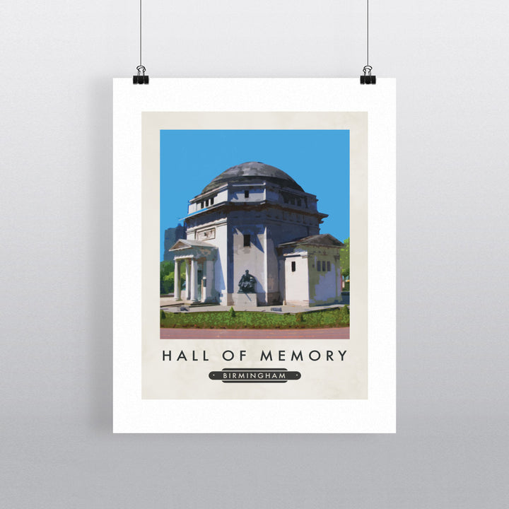 The Hall of Memory, Birmingham 90x120cm Fine Art Print
