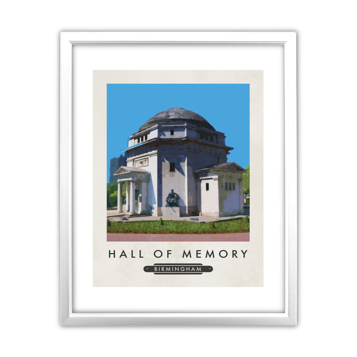 The Hall of Memory, Birmingham 11x14 Framed Print (White)