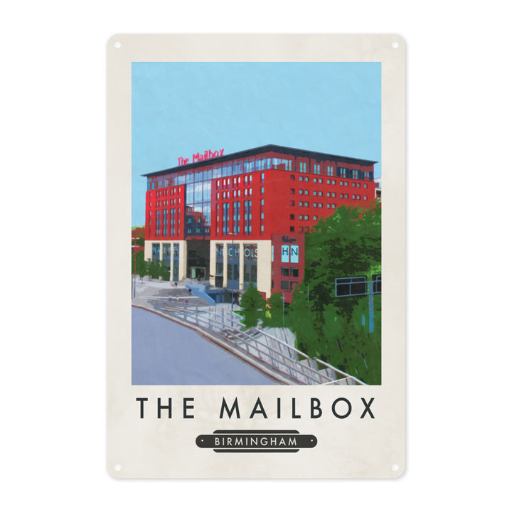 The Mailbox, Birmingham Metal Sign