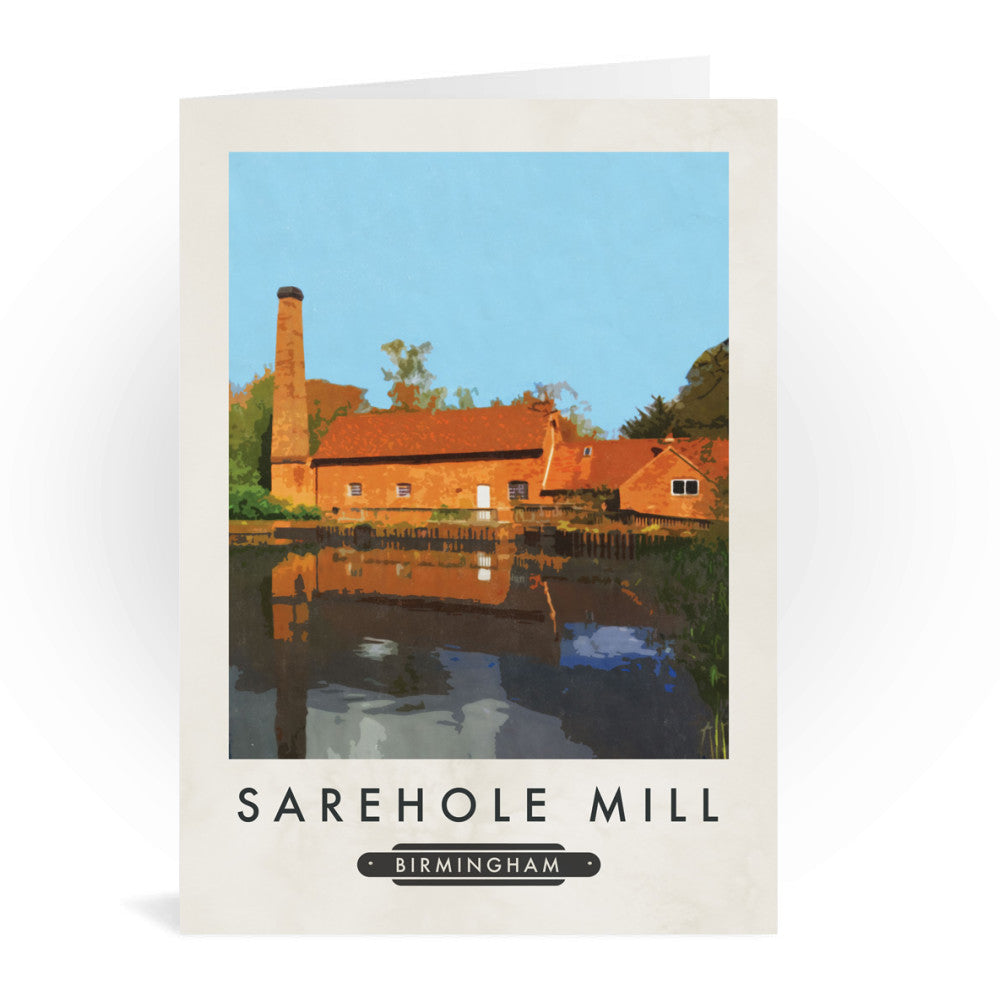 Sarehole Mill, Birmingham Greeting Card 7x5