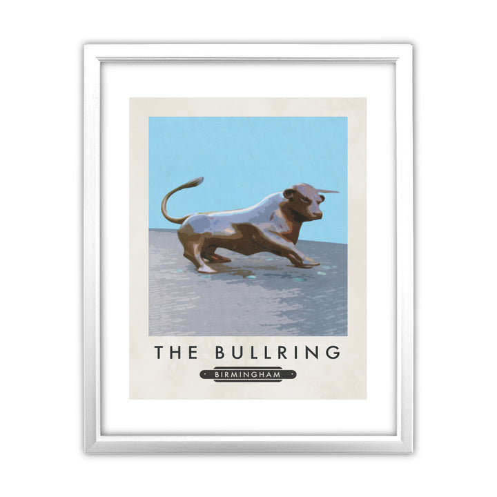The Bullring, Birmingham 11x14 Framed Print (White)