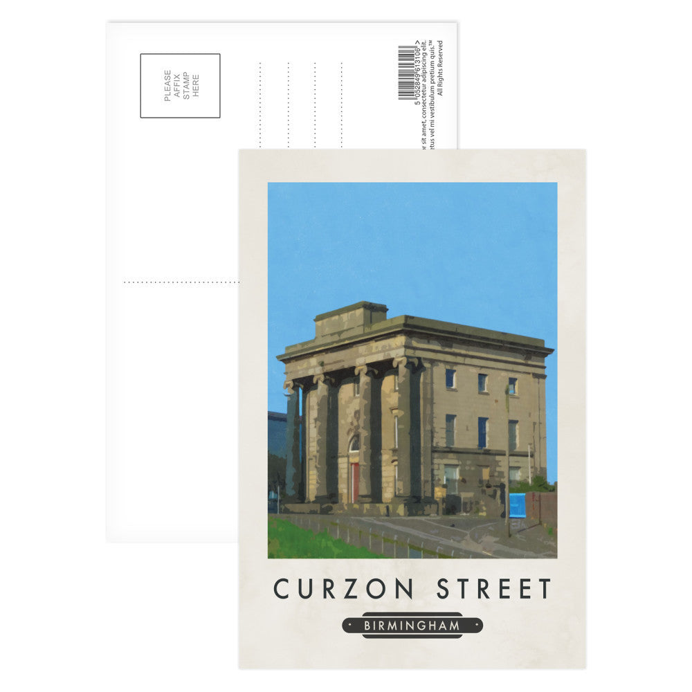 Curzon Street, Birmingham Postcard Pack