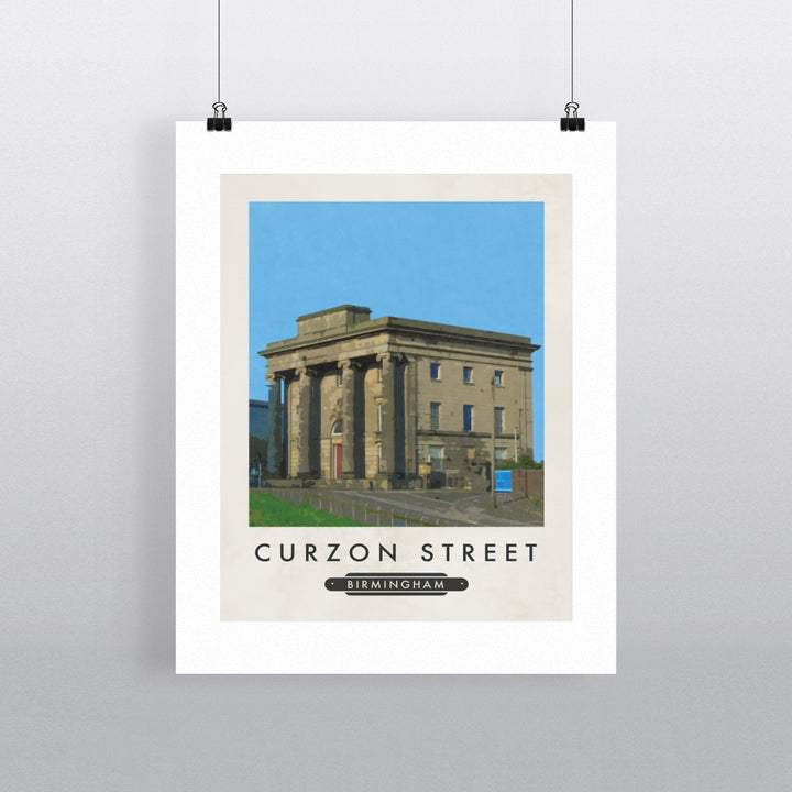 Curzon Street, Birmingham 90x120cm Fine Art Print