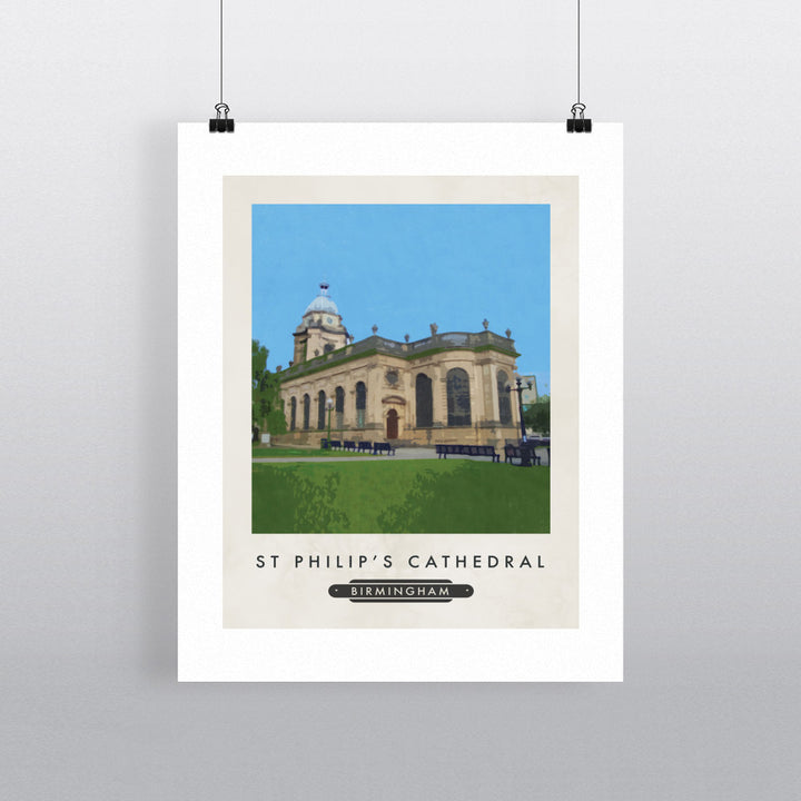 St Philips Cathedral, Birmingham 90x120cm Fine Art Print