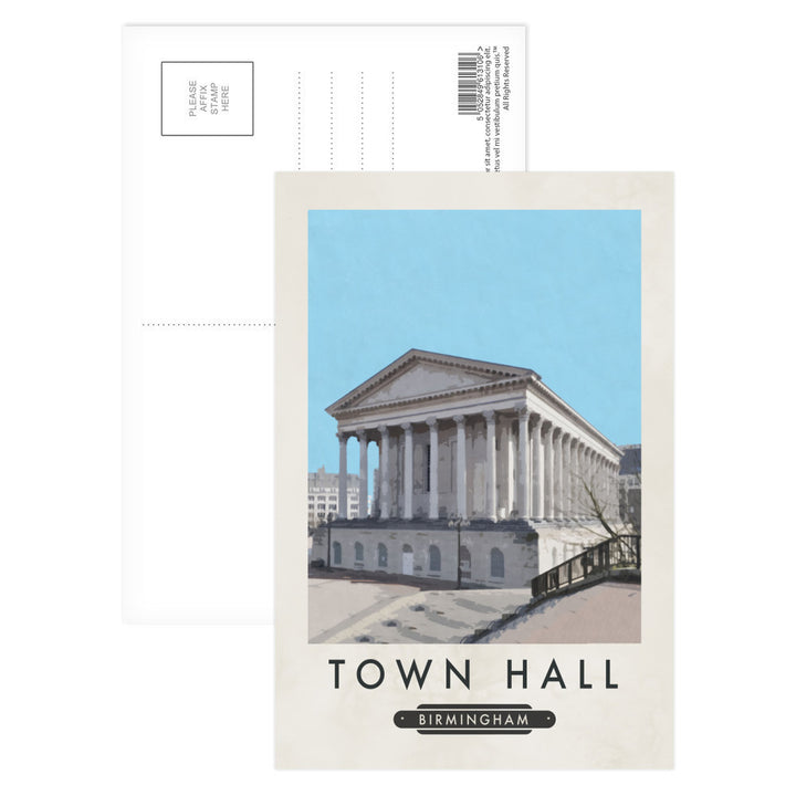 The Town Hall, Birmingham Postcard Pack
