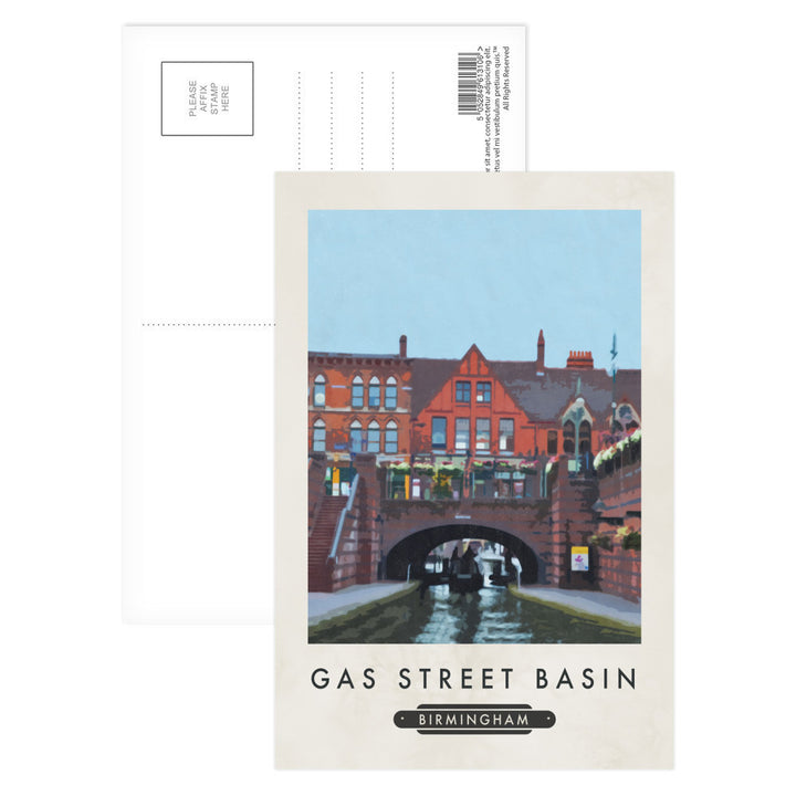 Gas Street Basin, Birmingham Postcard Pack
