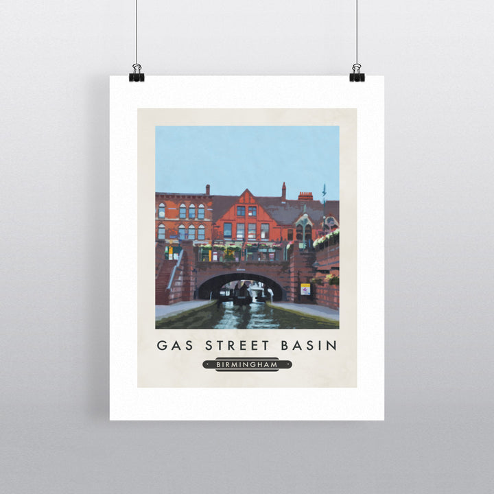 Gas Street Basin, Birmingham 90x120cm Fine Art Print