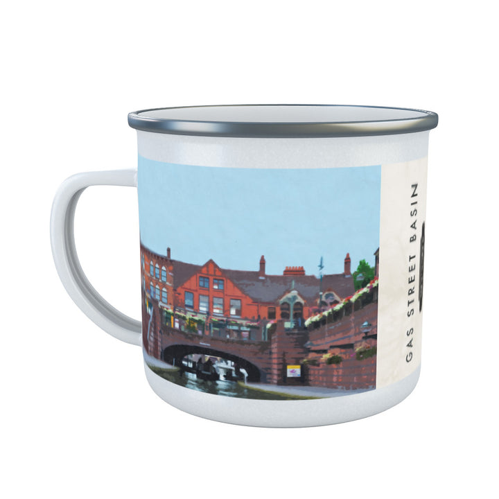 Gas Street Basin, Birmingham Enamel Mug