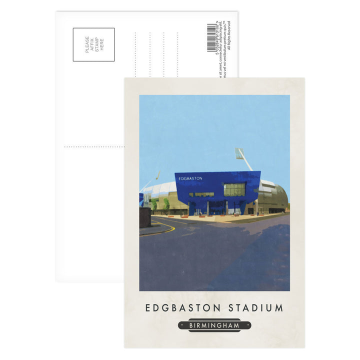 Edgbaston Stadium, Birmingham Postcard Pack