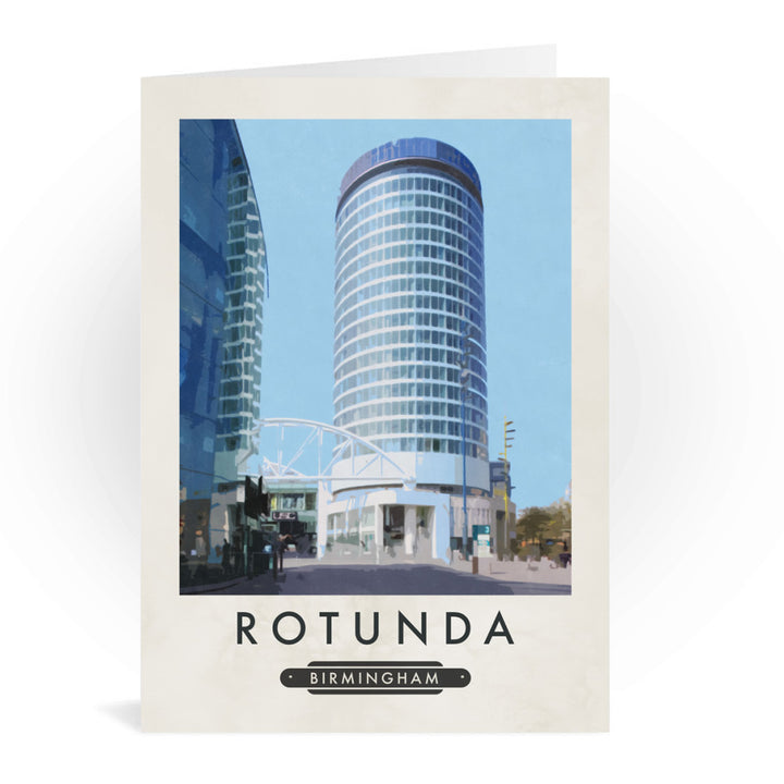 The Rotunda, Birmingham Greeting Card 7x5