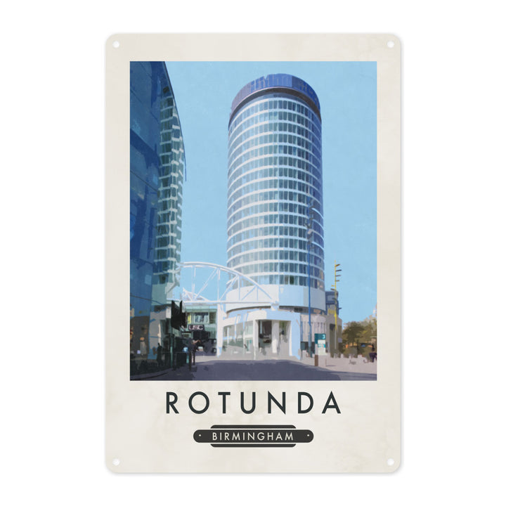 The Rotunda, Birmingham Metal Sign