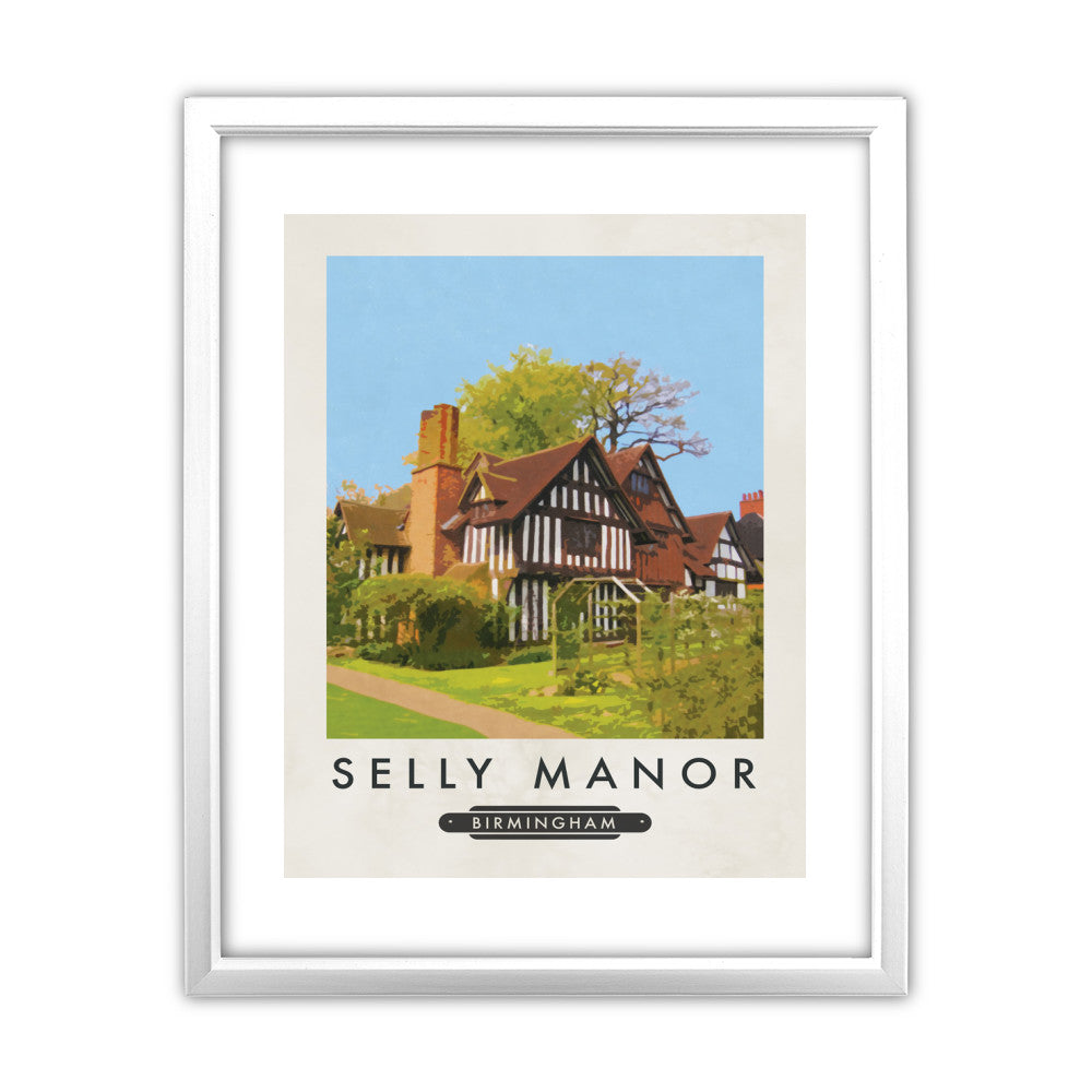 Selly Manor, Birmingham 11x14 Framed Print (White)