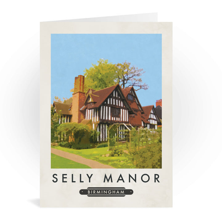 Selly Manor, Birmingham Greeting Card 7x5