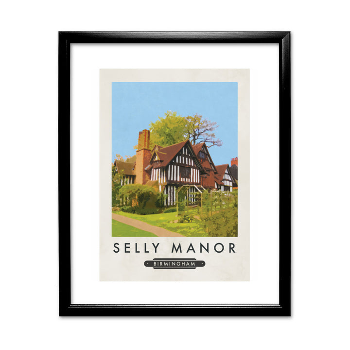 Selly Manor, Birmingham 11x14 Framed Print (Black)