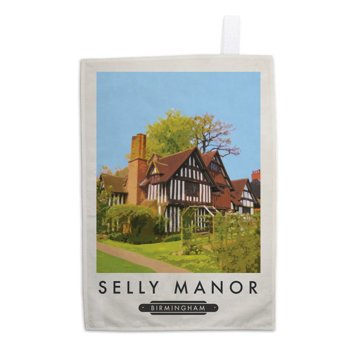 Selly Manor, Birmingham Tea Towel