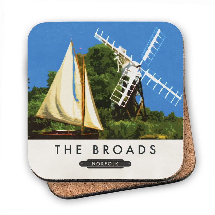 The Norfolk Broads MDF Coaster