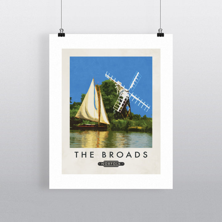 The Norfolk Broads 90x120cm Fine Art Print