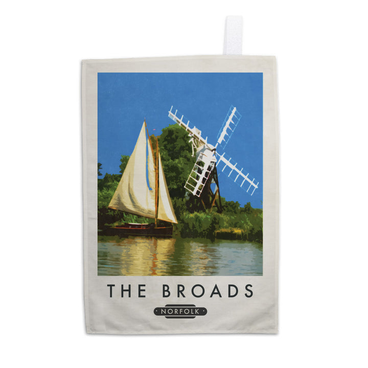 The Norfolk Broads Tea Towel
