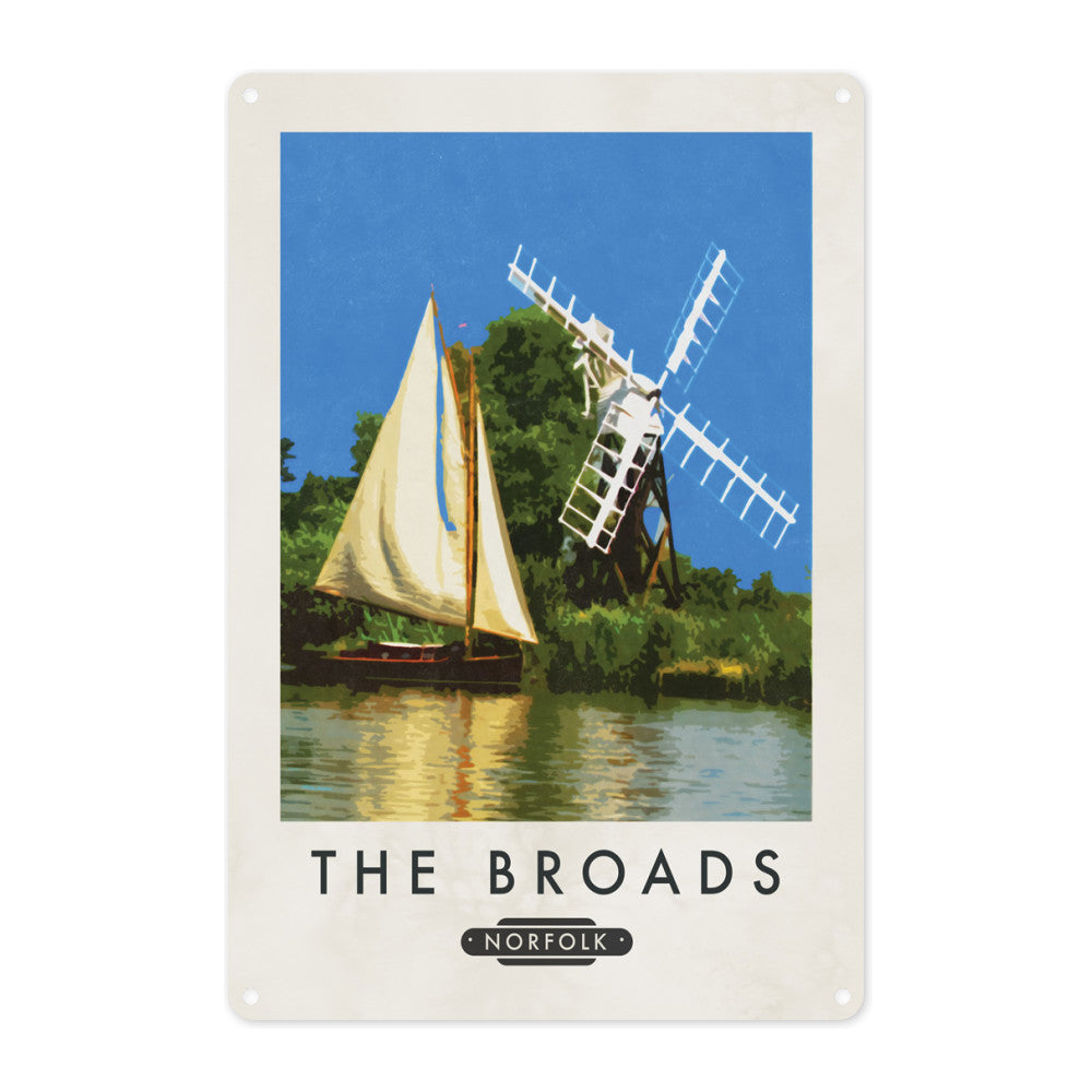 The Norfolk Broads Metal Sign