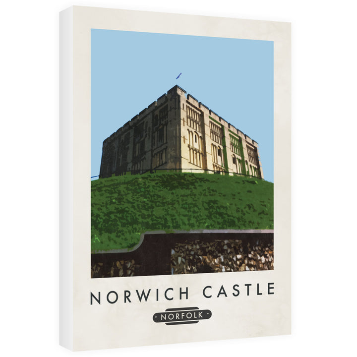 Norwich Castle, Norfolk 60cm x 80cm Canvas
