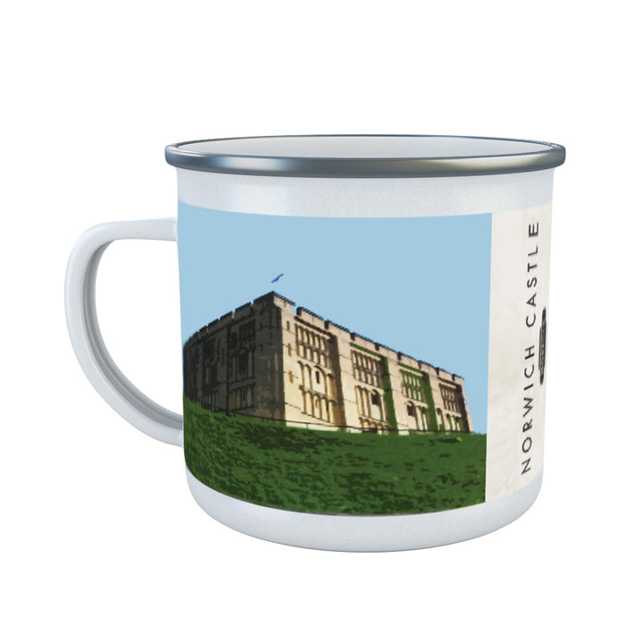 Norwich Castle, Norfolk Enamel Mug