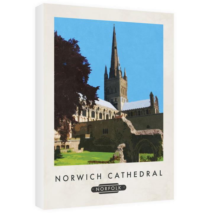 Norwich Cathedral, Norfolk 60cm x 80cm Canvas