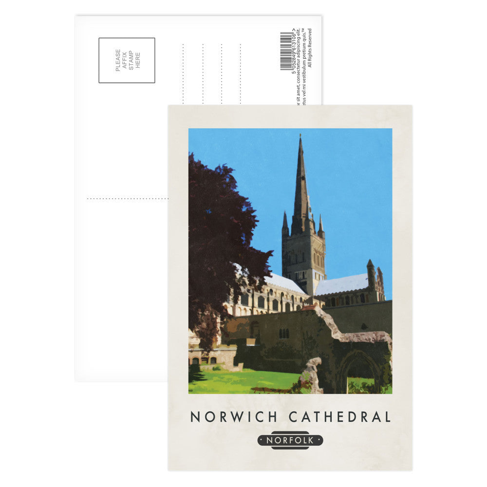 Norwich Cathedral, Norfolk Postcard Pack