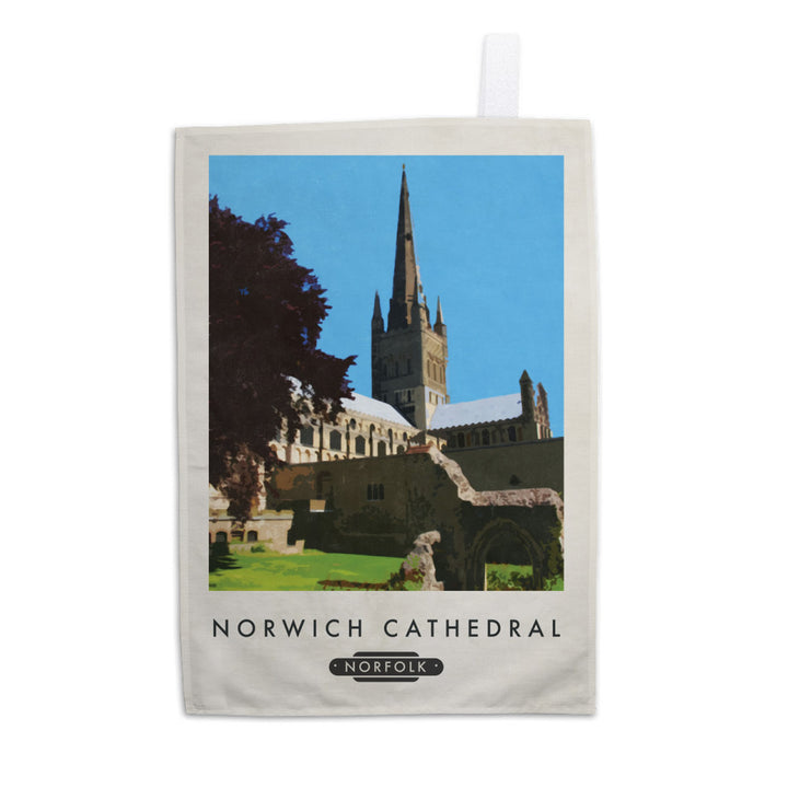 Norwich Cathedral, Norfolk Tea Towel