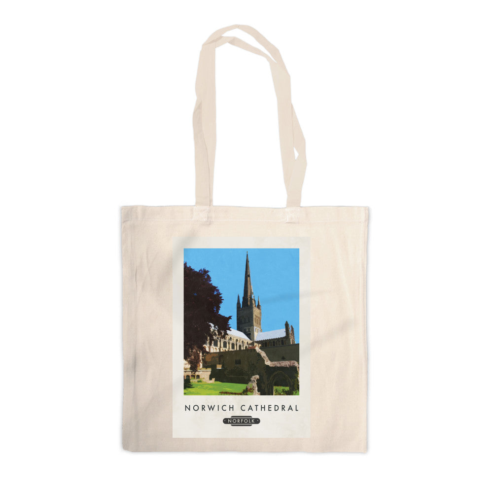 Norwich Cathedral, Norfolk Canvas Tote Bag