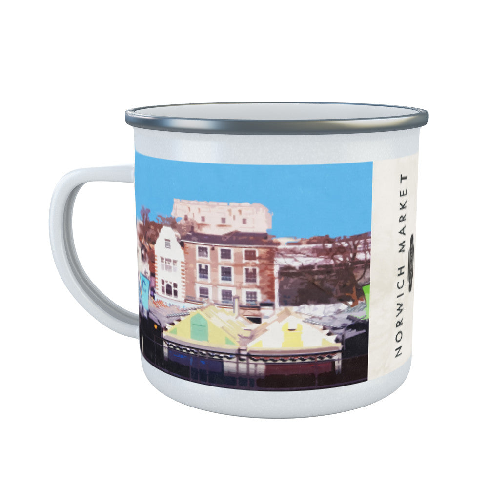 Norwich Market, Norfolk Enamel Mug
