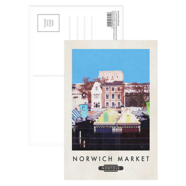 Norwich Market, Norfolk Postcard Pack