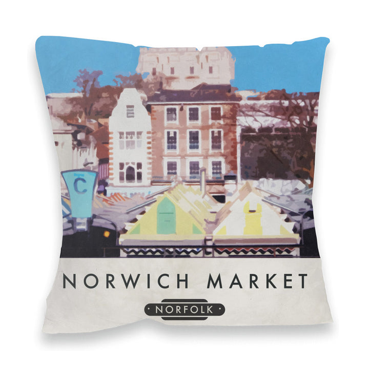 Norwich Market, Norfolk Fibre Filled Cushion