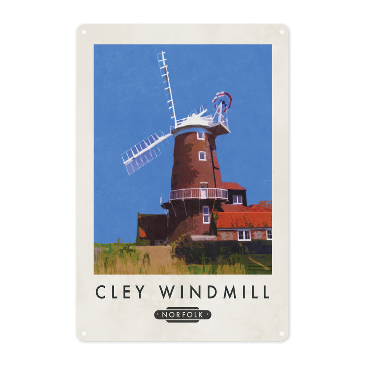 Cley Windmill, Norfolk Metal Sign