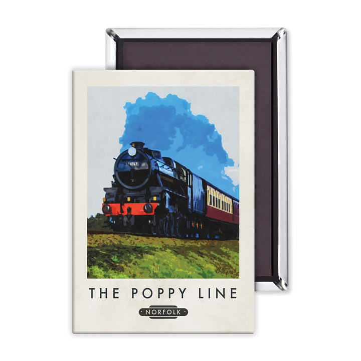 The Norfolk Poppy Line Magnet