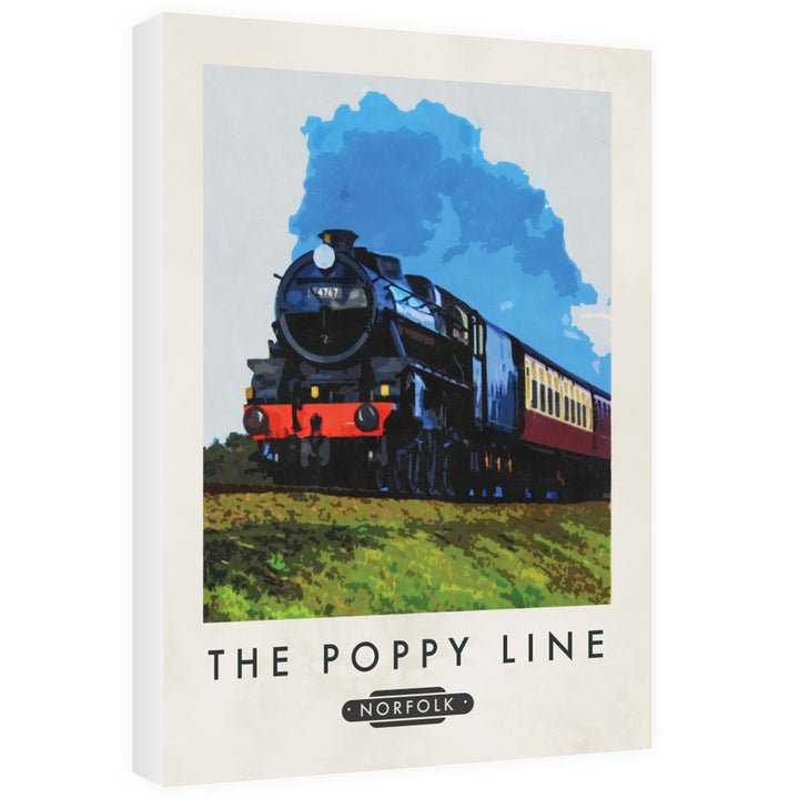 The Norfolk Poppy Line 60cm x 80cm Canvas