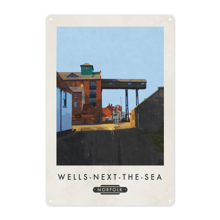 Wells Next The Sea, Norfolk Metal Sign